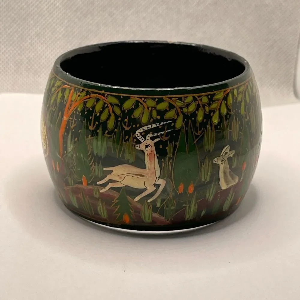 Vintage bangle wood hand paint